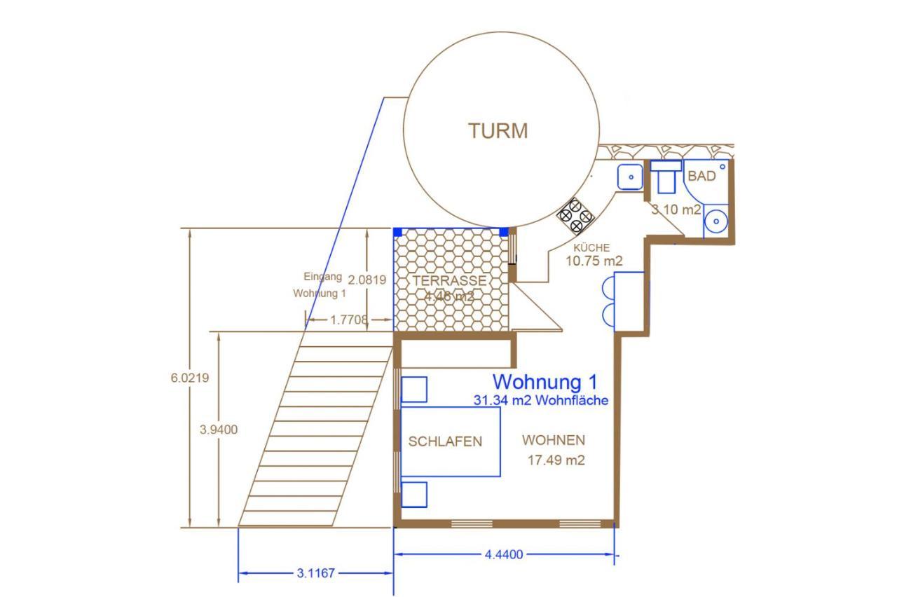 Blaue Wohnung- Ferienwohnung Sulzbach an der Murr Екстер'єр фото